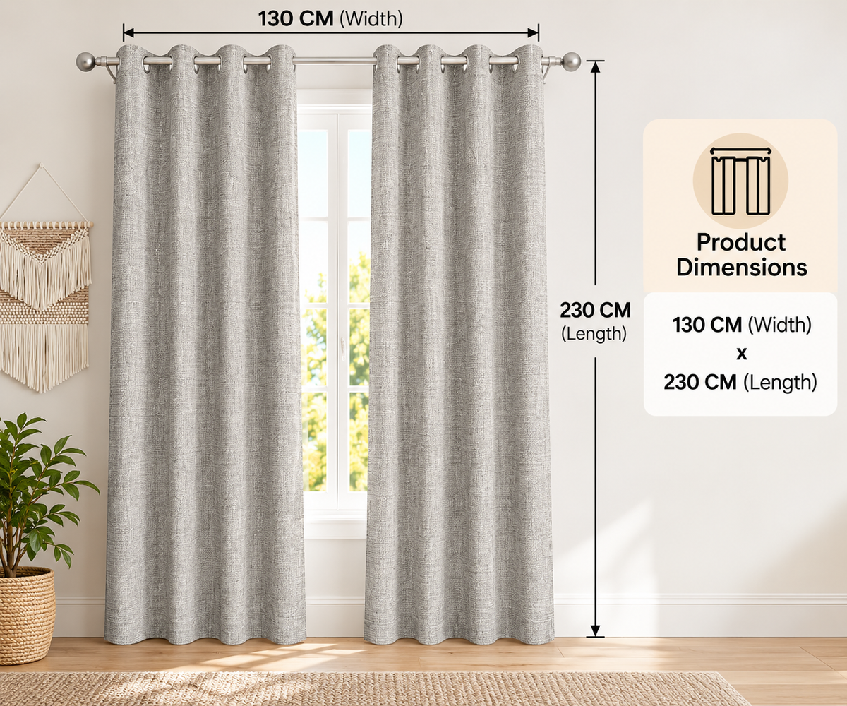 INtex CURTAINS HOUSE Natural Linen Curtains & Drapes with Steel Grommets, providing Semi-Sheer privacy and Light Filtering for Bedroom-Living Room. 2 Pieces