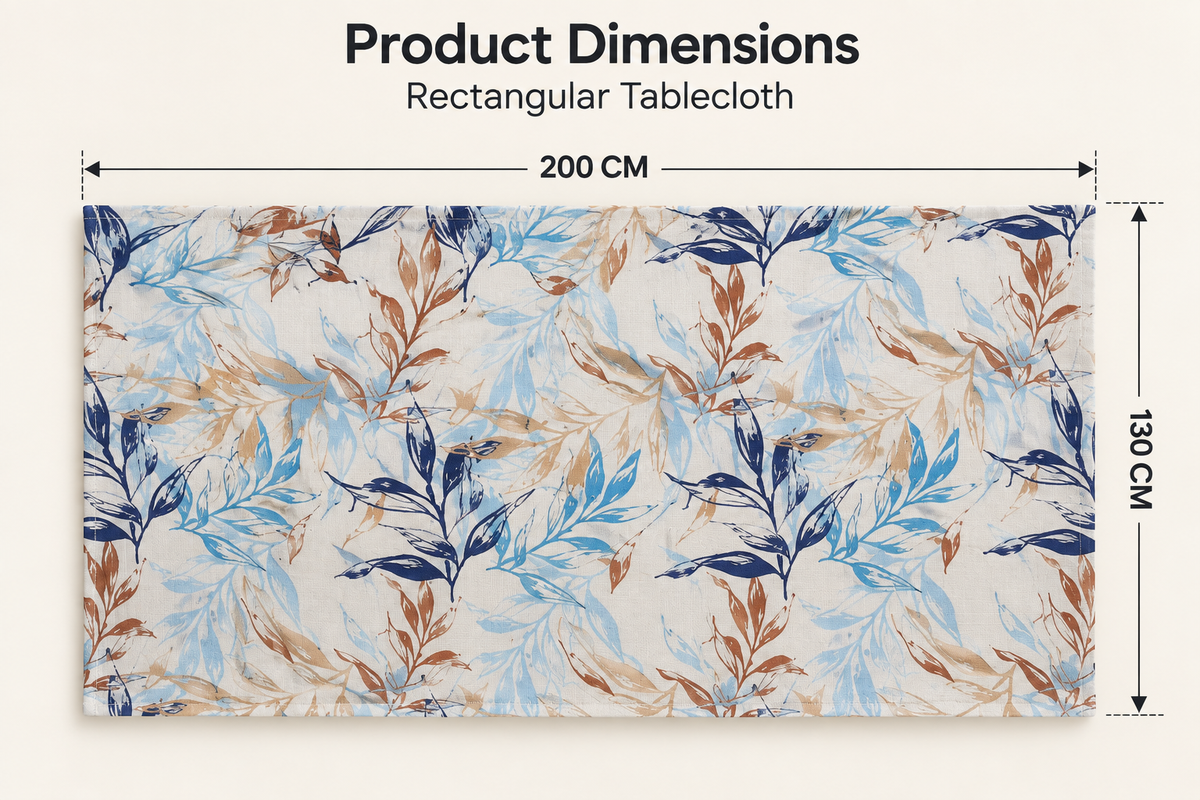Intex Home Linen Velvet Tablecloth, 130x200 cm, Soft, Living/Kitchen/Bedroom/Occasions