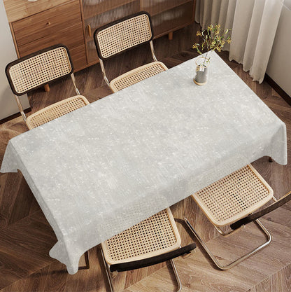 INTEX HOME Tablecloth, Semi-Transparent Linen Fabric, Rectangle Design, Lightweight and Wrinkle-Resistant, 1 Piece, Off-White, Elegant Table Cover for Dining, Kitchen, and Living Room DÃ©cor