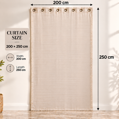 Intex Curtains House 100% Blackout Curtains – Thermal Insulated, Double-Layer Fabric – Full Room Darkening