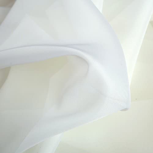 INtex CURTAINS HOUSE Elegant Voile Chiffon Curtains - Rod Pocket Design - Luxury Soft Fabric 1 Panel