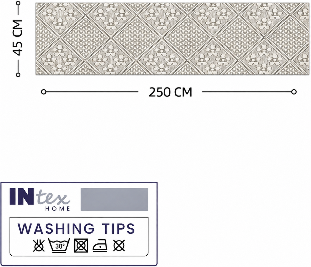 INTEX HOME Amina Table Runner – Premium Linen Blend – Light Beige – 45x190 cm – Heavy Duty, Stain Resistant, Machine Washable – Dining & Decor