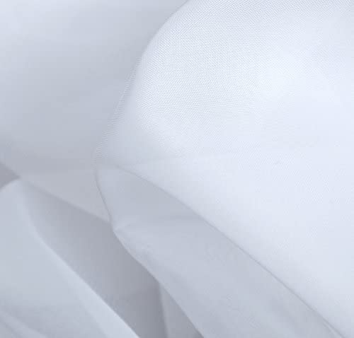 INtex CURTAINS HOUSE Elegant Voile Chiffon Curtains - Rod Pocket Design - Luxury Soft Fabric 1 Panel
