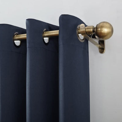 INtex CURTAINS HOUSE Navy Blackout Curtains - steel Grommets - thermal Insulated fabric â€“ for room darkness â€“ 1 panel