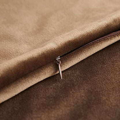 INtex CURTAINS HOUSE Soft Thick Velvet Throw Pillow Covers Decorative Square Cushion Cover For Couch Sofa Bedroom Living Room - set of 2 Pieces