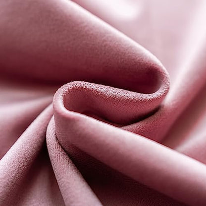 INtex CURTAINS HOUSE Soft Thick Velvet Throw Pillow Covers Decorative Square Cushion Cover For Couch Sofa Bedroom Living Room - set of 2 Pieces