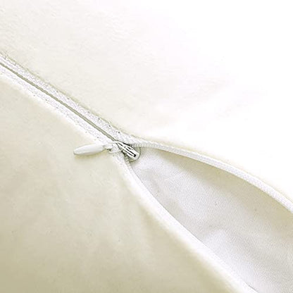 INtex CURTAINS HOUSE Soft Thick Velvet Throw Pillow Covers Decorative Square Cushion Cover For Couch Sofa Bedroom Living Room - set of 2 Pieces