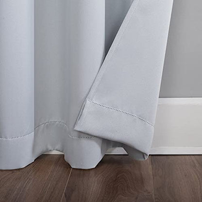 INtex CURTAINS HOUSE Silver Blackout Curtains - steel Grommets - thermal Insulated fabric â€“ for room darkness â€“ 1 panel