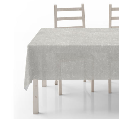 INTEX HOME Tablecloth, Semi-Transparent Linen Fabric, Rectangle Design, Lightweight and Wrinkle-Resistant, 1 Piece, Off-White, Elegant Table Cover for Dining, Kitchen, and Living Room DÃ©cor