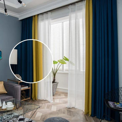 INtex CURTAINS HOUSE Velvet Sabia Modern Design Curtain â€“ Two colors With Tie-backs - 2 Piece - Steel Grommets"