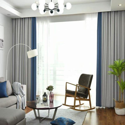 INtex CURTAINS HOUSE Velvet Sabia Modern Design Curtain â€“ Two colors With Tie-backs - 2 Piece - Steel Grommets,