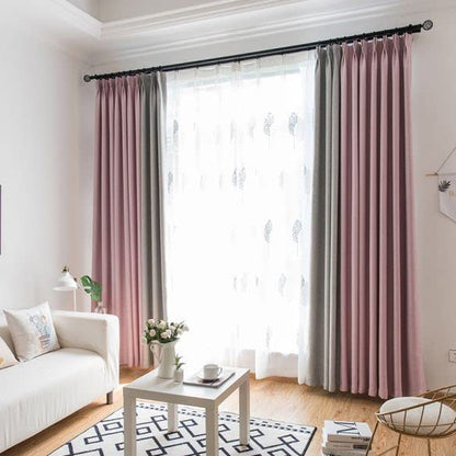 INtex CURTAINS HOUSE Velvet Sabia Modern Design Curtain â€“ Two colors With Tie-backs, 2 Piece - Steel Grommets