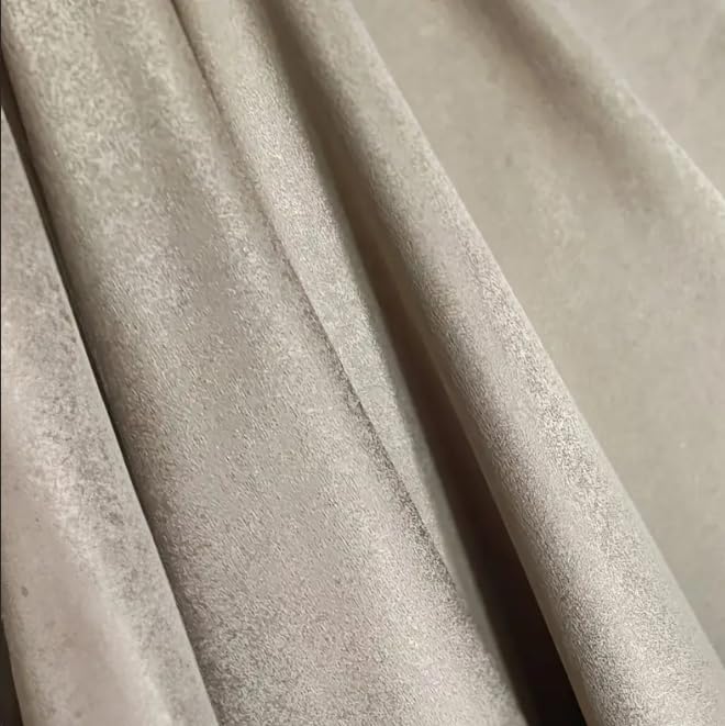 INtex CURTAINS HOUSE Faux Linen Textured Curtains Durable Fabric-Light Filtering Drapes forLiving Rooms Reception and Bedroom - Steel Grommets - Single Panel