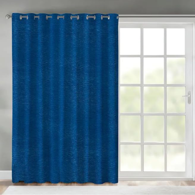 INtex CURTAINS HOUSE Faux Linen Textured Curtains Durable Fabric-Light Filtering Drapes forLiving Rooms Reception and Bedroom - Steel Grommets - Single Panel