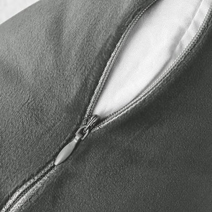 INtex CURTAINS HOUSE Soft Thick Velvet Throw Pillow Covers Decorative Square Cushion Cover For Couch Sofa Bedroom Living Room - set of 2 Pieces