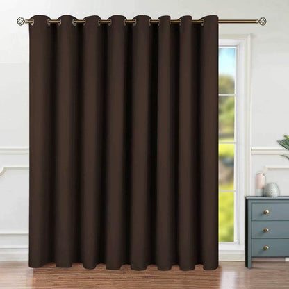 Intex Curtains House Blackout Curtain – Soft Peachy Texture, Thermal Insulating, Silver Steel Grommets – for Living Rooms & Bedrooms – Single Panel