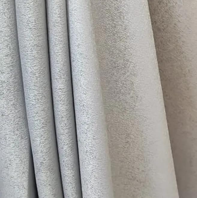 INtex CURTAINS HOUSE Faux Linen Textured Curtains Durable Fabric-Light Filtering Drapes forLiving Rooms Reception and Bedroom - Steel Grommets - Single Panel
