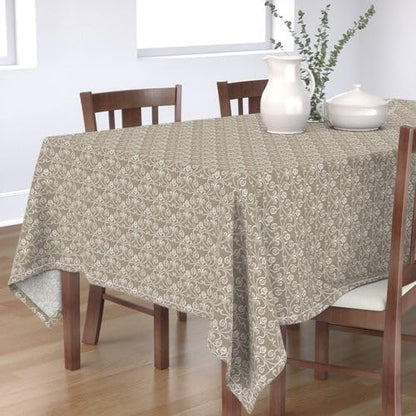 Intex Home Meadow Breeze Linen-Look Tablecloth, Wrinkle-Resistant, Dining/Events/Everyday, 1 Pc
