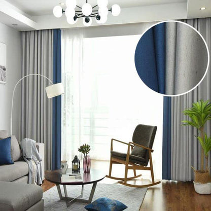 INtex CURTAINS HOUSE Velvet Sabia Modern Design Curtain â€“ Two colors With Tie-backs - 2 Piece - Steel Grommets,