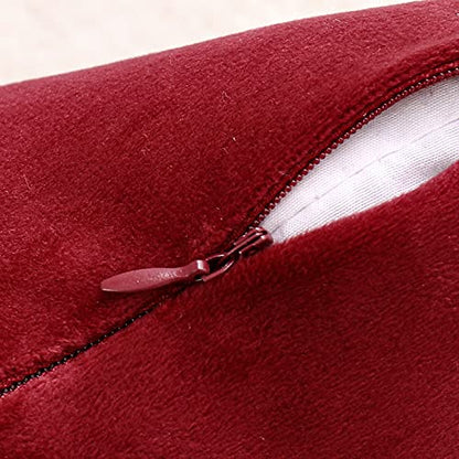 INtex CURTAINS HOUSE Soft Thick Velvet Throw Pillow Covers Decorative Square Cushion Cover For Couch Sofa Bedroom Living Room - set of 2 Pieces