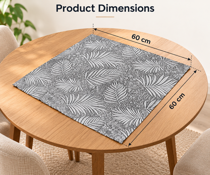 Intex Home Analia Linen Tablecloths, 60x60 cm, Set of 4, Soft, Durable, Easy-Care, Home/Events/Occasions