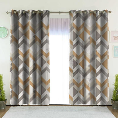 INtex CURTAINS HOUSE Light-Filtering Window Curtain with Steel Grommets - Linen Velvet Fabric - Single Piece
