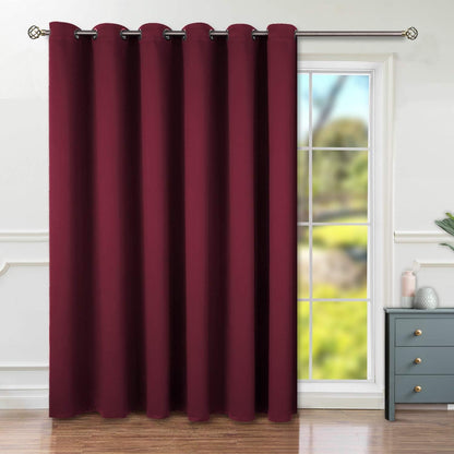 Intex Curtains House Blackout Curtain – Soft Peachy Texture, Thermal Insulating, Silver Steel Grommets – for Living Rooms & Bedrooms – 1 Panel