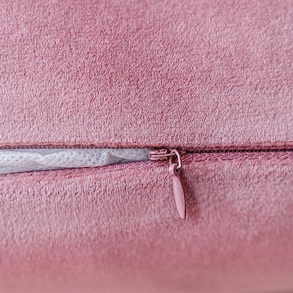 INtex CURTAINS HOUSE Soft Thick Velvet Throw Pillow Covers Decorative Square Cushion Cover For Couch Sofa Bedroom Living Room - set of 2 Pieces