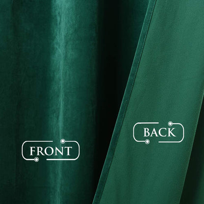 ستائر مخملية أنيقة من INtex CURTAINS HOUSE - ستائر معزولة حرارياً لغرفة المعيشة، حلقات فولاذية - ستائر مانعة للضوء - لوحان