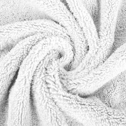 INtex HOME 4-Piece Towel Set, 100% Cotton ? Includes 1 Bath Towel 140 cm x 70 cm, 1 Hand Towel 100 cm x 50 cm, 2 Washcloths 30 cm x 30 cm, Quick Dry, Super Soft, Highly Absorbent, No Fade, White