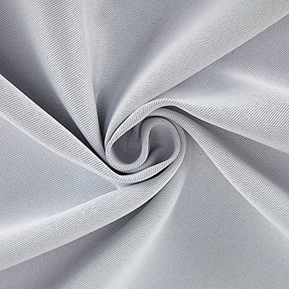 INtex CURTAINS HOUSE Silver Blackout Curtains - steel Grommets - thermal Insulated fabric â€“ for room darkness â€“ 1 panel