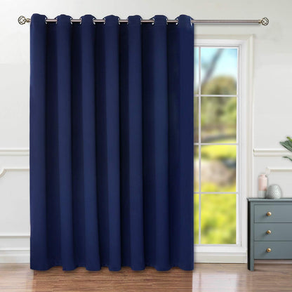 Intex Curtains House Blackout Curtain – Soft Peachy Texture, Thermal Insulating, Silver Steel Grommets – for Living Rooms & Bedrooms – 1 Panel