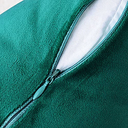 INtex CURTAINS HOUSE Soft Thick Velvet Throw Pillow Covers Decorative Square Cushion Cover For Couch Sofa Bedroom Living Room - set of 2 Pieces