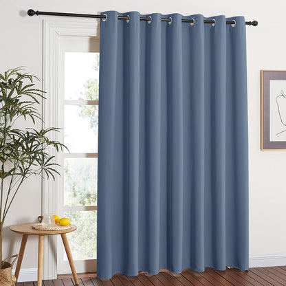Intex Curtains House Blackout Curtain – Soft Peachy Texture, Thermal Insulating, Silver Steel Grommets – for Living Rooms & Bedrooms – 1 Panel