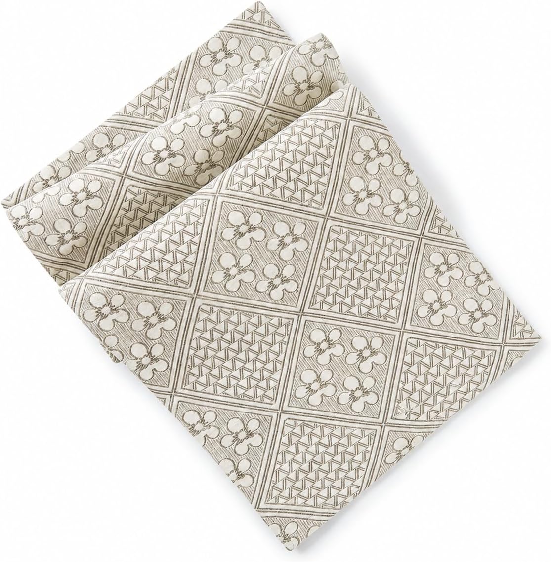 INTEX HOME Amina Table Runner – Premium Linen Blend – Light Beige – 45x190 cm – Heavy Duty, Stain Resistant, Machine Washable – Dining & Decor