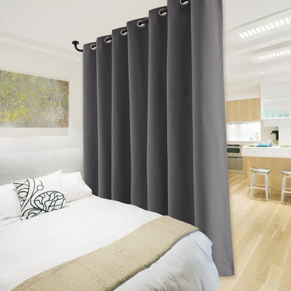 INtex CURTAINS HOUSE 100% Blackout curtains - thermal insulated blackout fabric - two layers fully darkness curtain
