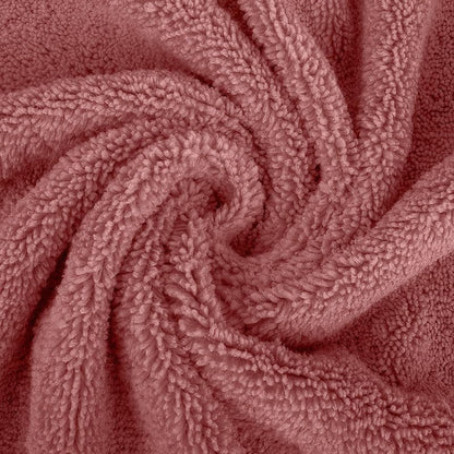 INtex HOME 4-Piece Towel Set, 100% Cotton ? Includes 1 Bath Towel 140 cm x 70 cm, 1 Hand Towel 100 cm x 50 cm, 2 Washcloths 30 cm x 30 cm, Quick Dry, Super Soft, Highly Absorbent, No Fade, Coral
