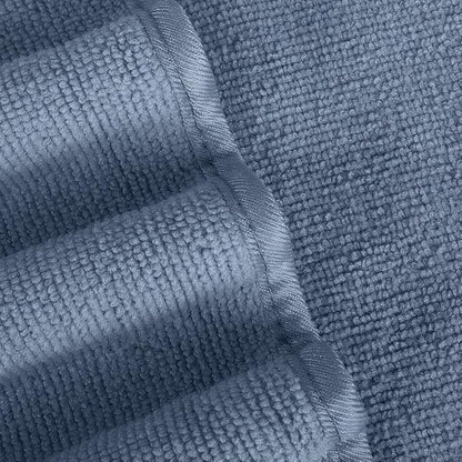 INtex HOME 4-Piece Towel Set, 100% Cotton â€“ Includes 1 Bath Towel 140 cm x 70 cm, 1 Hand Towel 100 cm x 50 cm, 2 Washcloths 30 cm x 30 cm, Quick Dry, Super Soft, Highly Absorbent, No Fade, Grey