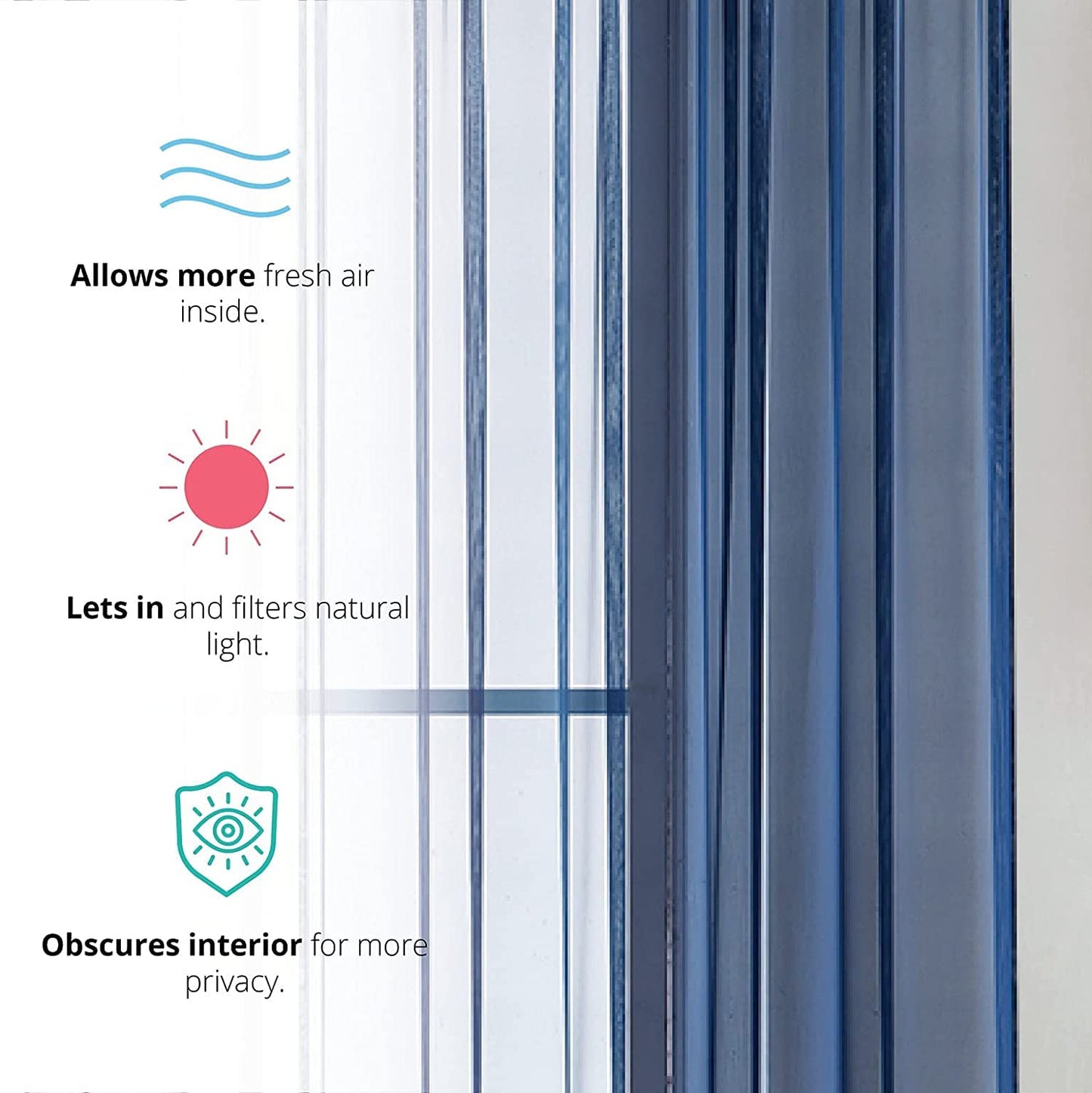 INtex CURTAINS HOUSE Elegant Voile Chiffon Curtains - Rod Pocket Design - Luxury Soft Fabric 1 Panel