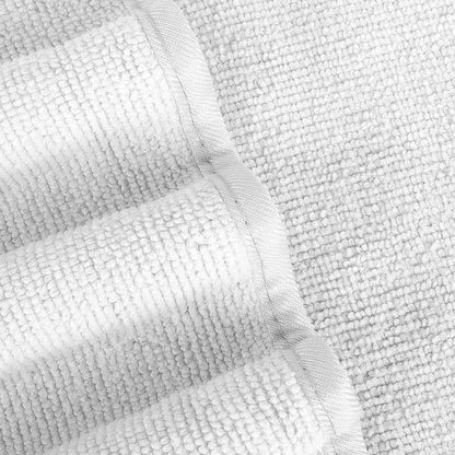 INtex HOME 4-Piece Towel Set, 100% Cotton ? Includes 1 Bath Towel 140 cm x 70 cm, 1 Hand Towel 100 cm x 50 cm, 2 Washcloths 30 cm x 30 cm, Quick Dry, Super Soft, Highly Absorbent, No Fade, White