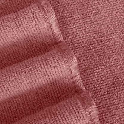 INtex HOME 4-Piece Towel Set, 100% Cotton ? Includes 1 Bath Towel 140 cm x 70 cm, 1 Hand Towel 100 cm x 50 cm, 2 Washcloths 30 cm x 30 cm, Quick Dry, Super Soft, Highly Absorbent, No Fade, Coral