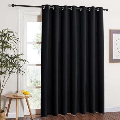 Intex Curtains House Blackout Curtain – Soft Peachy Texture, Thermal Insulating, Silver Steel Grommets – for Living Rooms & Bedrooms – Single Panel