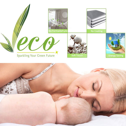 INtex CURTAINS HOUSE 100% Blackout curtains - thermal insulated blackout fabric - two layers fully darkness curtain