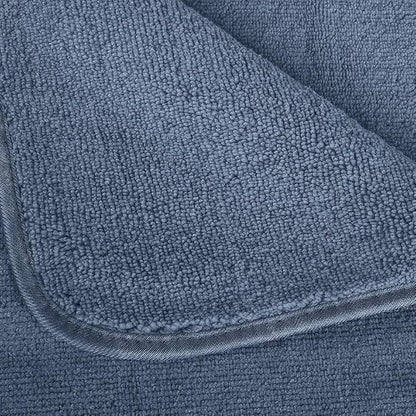 INtex HOME 4-Piece Towel Set, 100% Cotton â€“ Includes 1 Bath Towel 140 cm x 70 cm, 1 Hand Towel 100 cm x 50 cm, 2 Washcloths 30 cm x 30 cm, Quick Dry, Super Soft, Highly Absorbent, No Fade, Grey