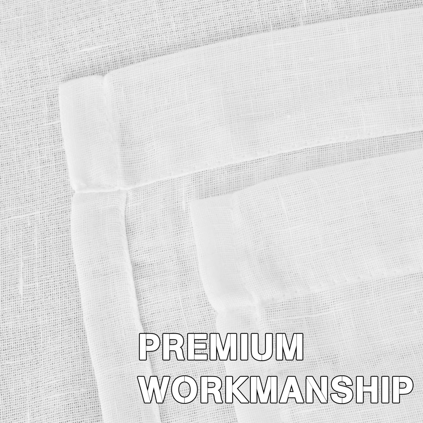 INtex Curtains Semi-Transparent Natural Linen Curtains with Elegant Sheer Fabric and Steel Grommets - 1 Piece