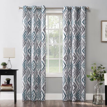 INtex CURTAINS HOUSE Linen Velvet Sabia Curtains-Modern Multi Colour Sheer Design-Steel Grommets -1 Piece