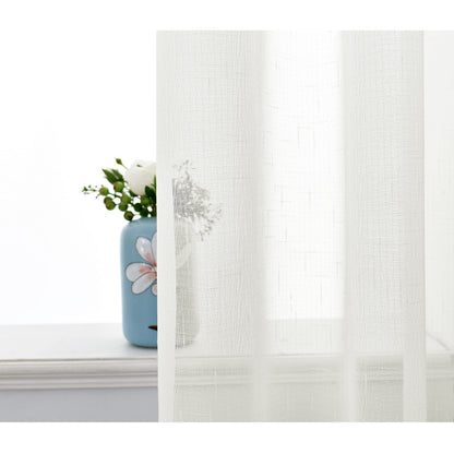 INtex CURTAINS Curtains Natural Linen Light Filtering Curtains For Bed Rooms And Living Rooms - Steel GrommetsÂ -Â 1Â Piece