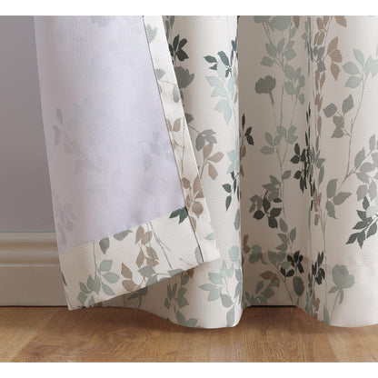 INtex CURTAINS HOUSE Linen Velvet Sabia Curtains-Modern Multi Colour Sheer Design-Steel Grommets -1 Piece