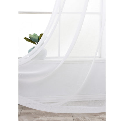 INtex CURTAINS Curtains Natural Linen Light Filtering Curtains For Bed Rooms And Living Rooms - Steel GrommetsÂ -Â 1Â Piece