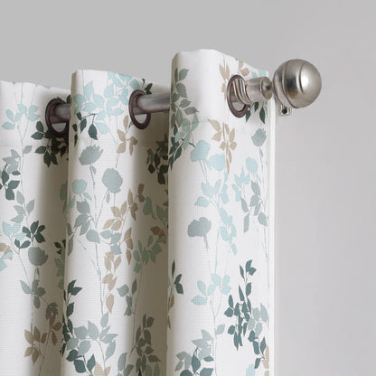 INtex CURTAINS HOUSE Linen Velvet Sabia Curtains-Modern Multi Colour Sheer Design-Steel Grommets -1 Piece